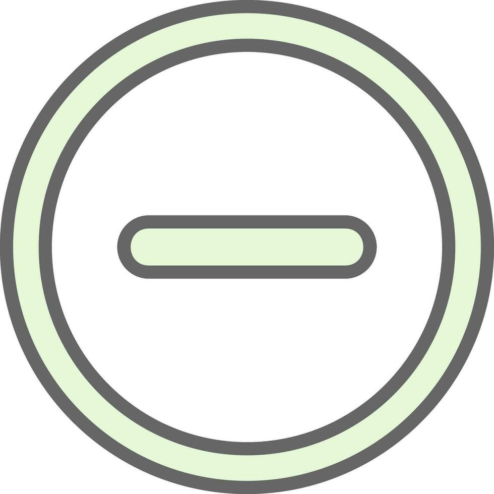 Subtract Vector Icon Design