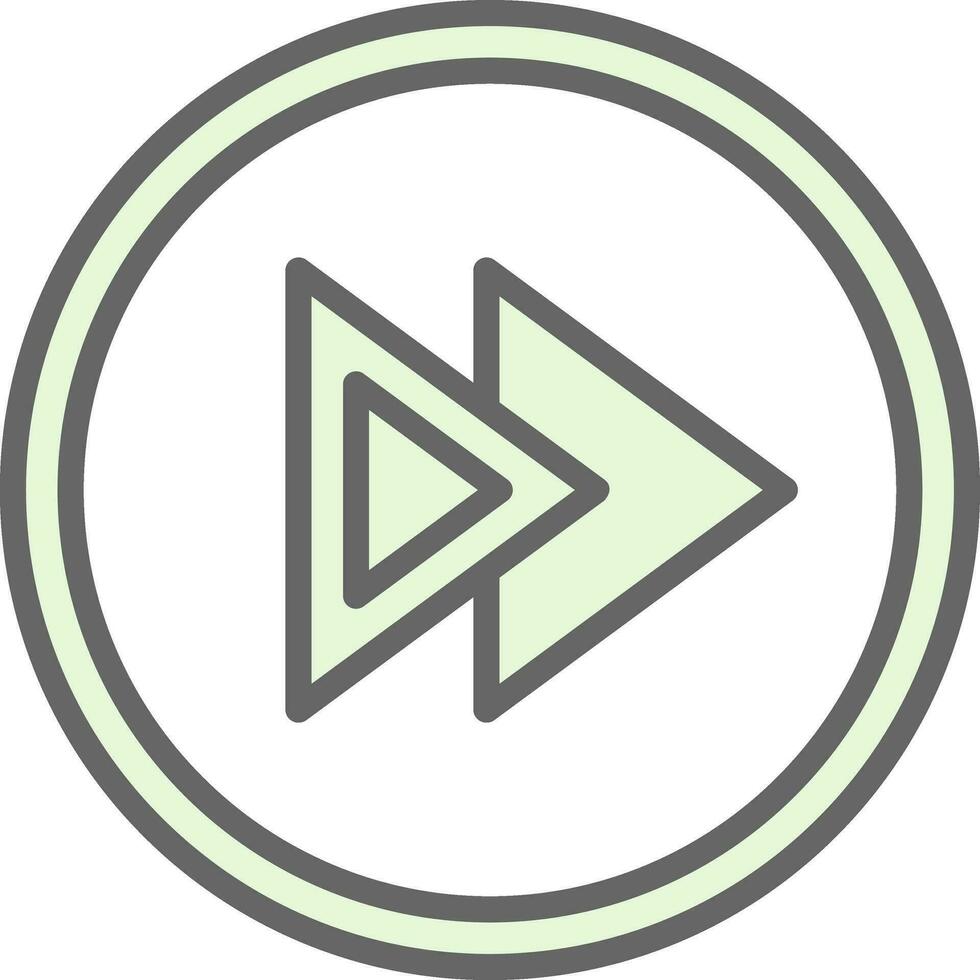 Fast Forward Vector Icon Design