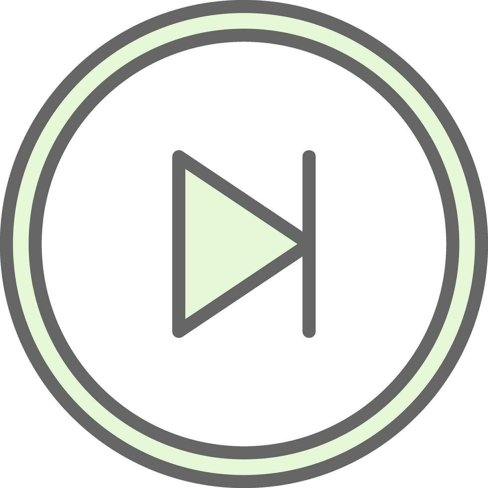 Skip Vector Icon Design