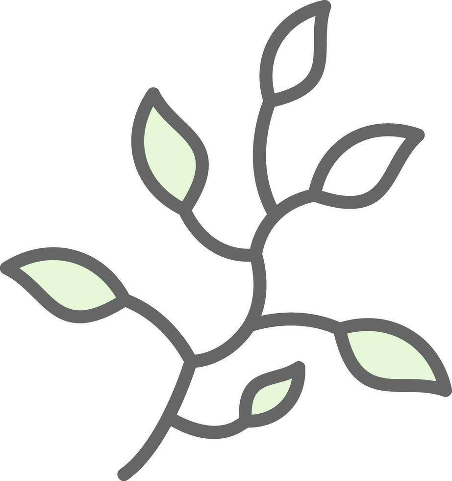 Branch Leaves Vector Icon Design