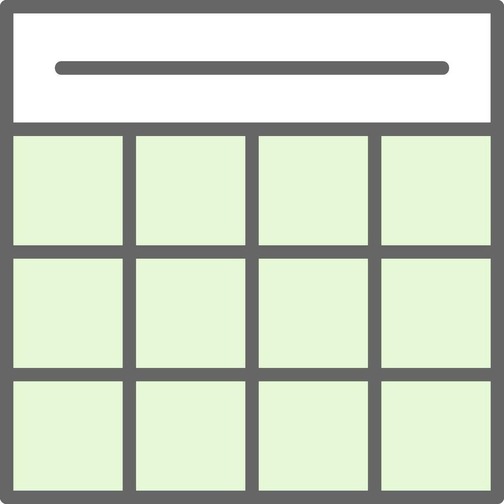 Table Grid Vector Icon Design