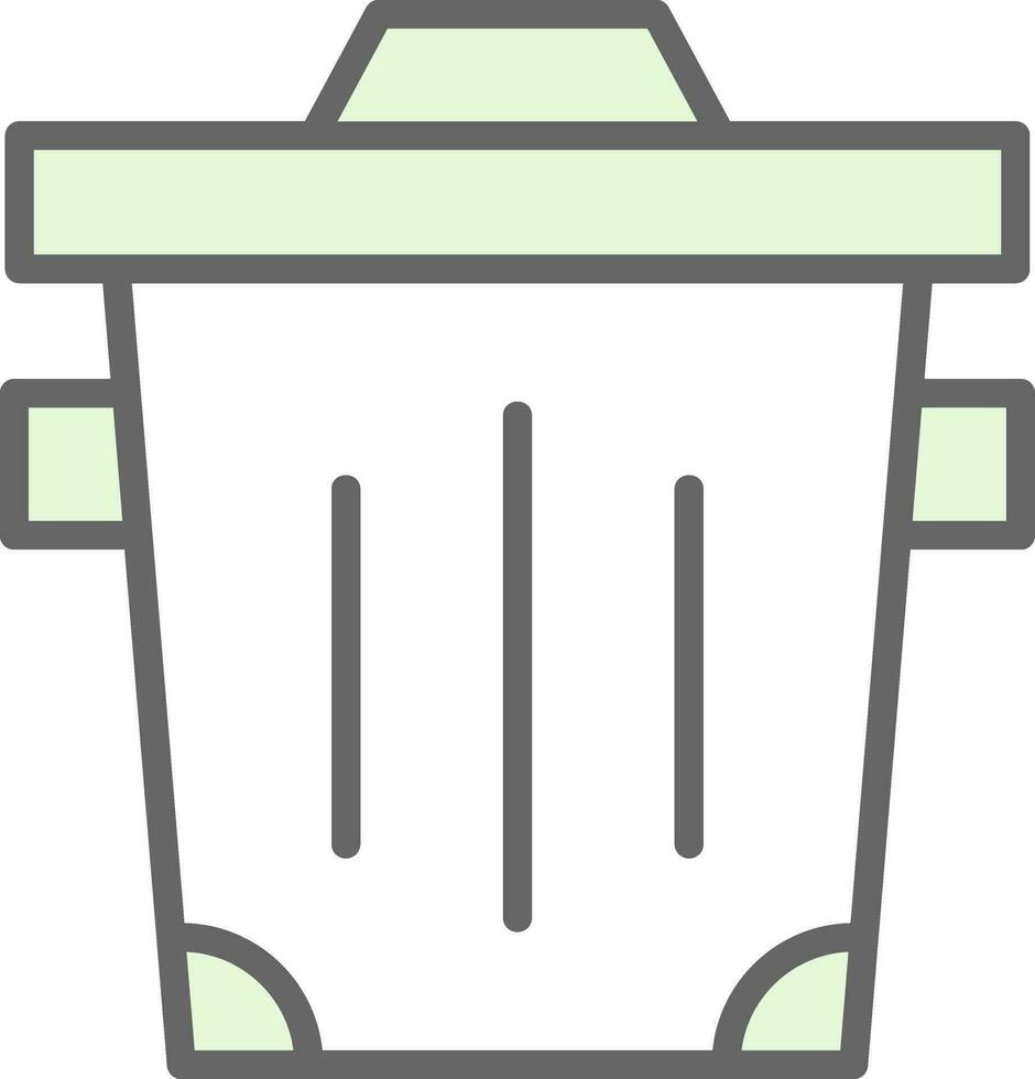 diseño de icono de vector de basura