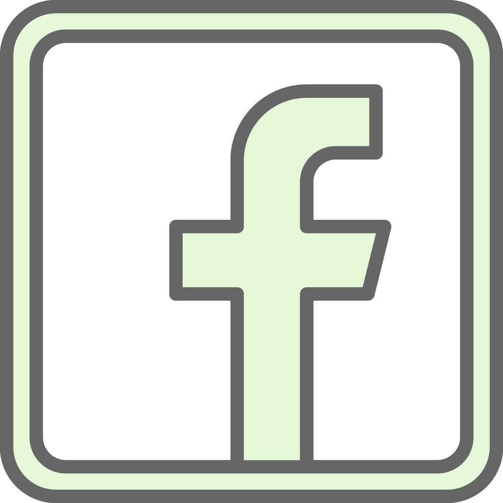 Facebook logo vector icono diseño