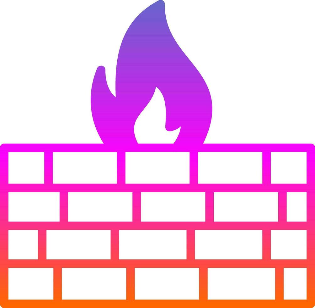 Firewall Vector Icon Design