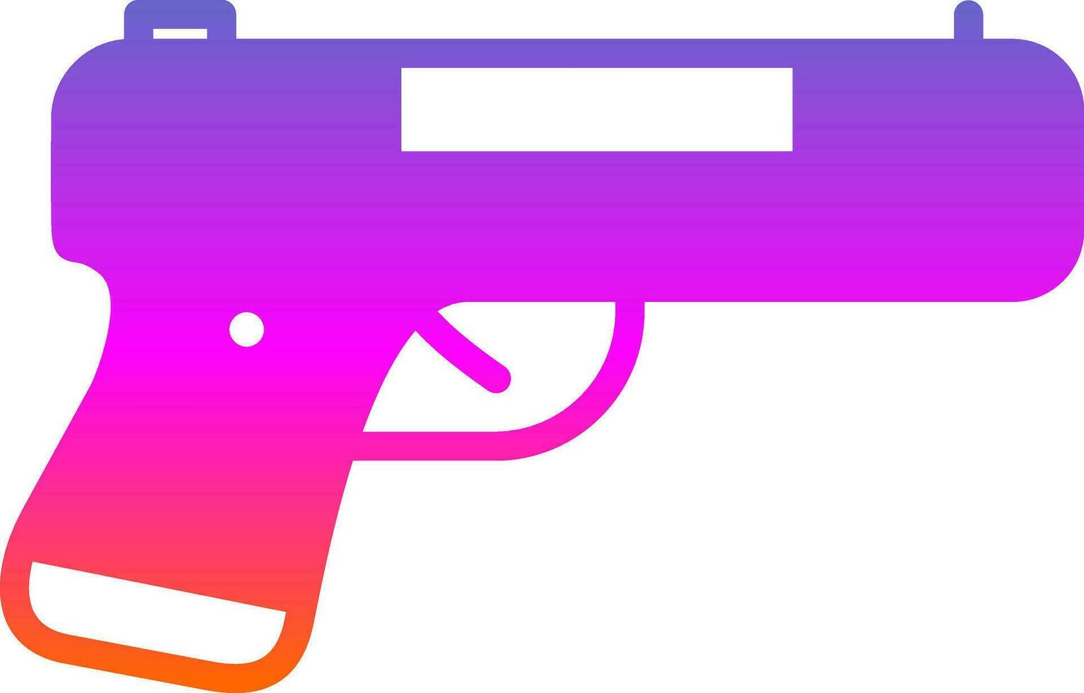 Handgun Vector Icon Design