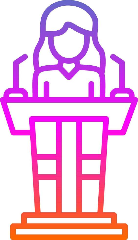 Politician Vector Icon Design