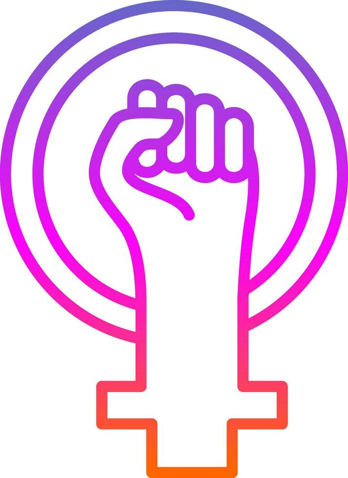 Feminism Vector Icon Design
