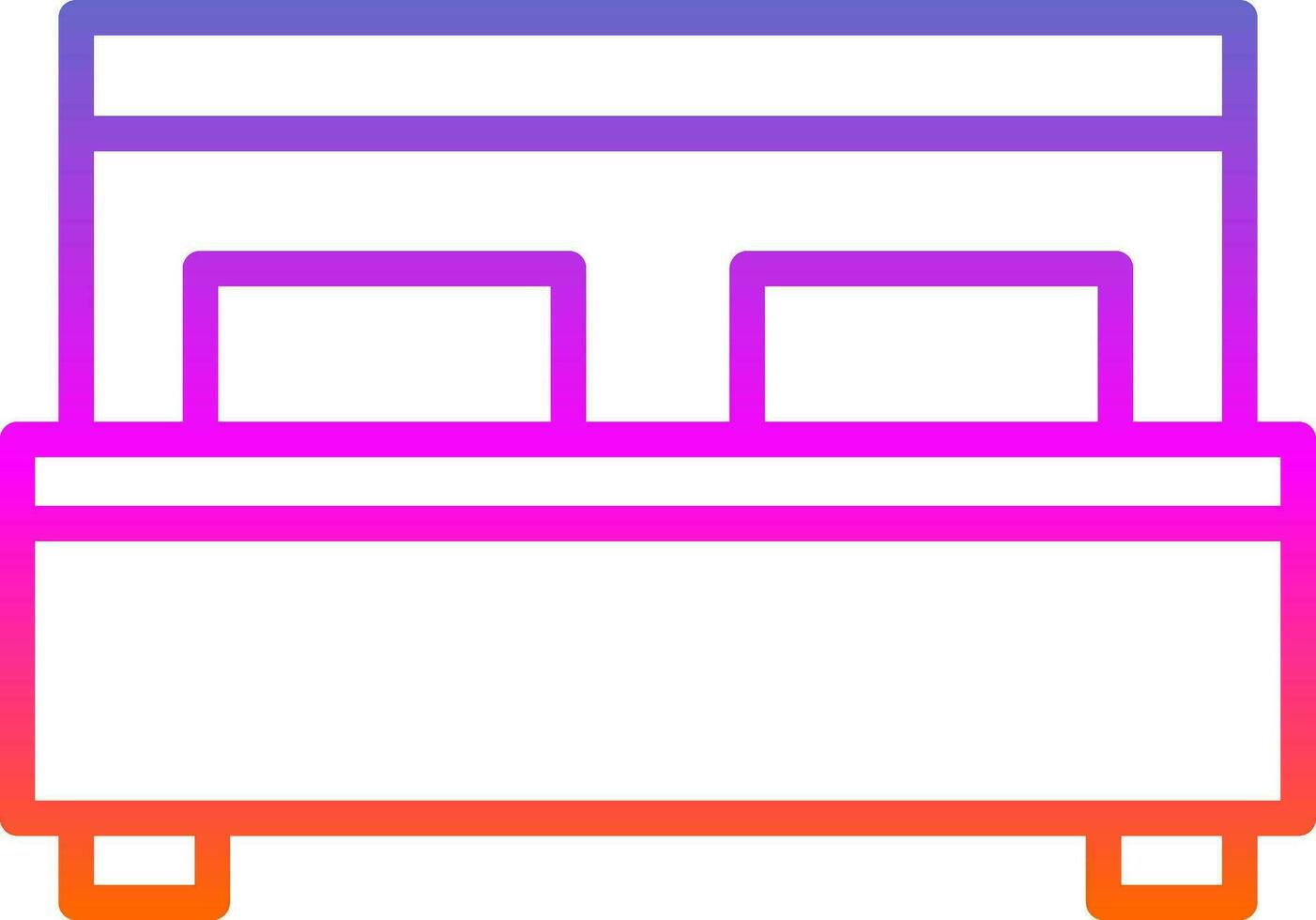 Bed Vector Icon Design
