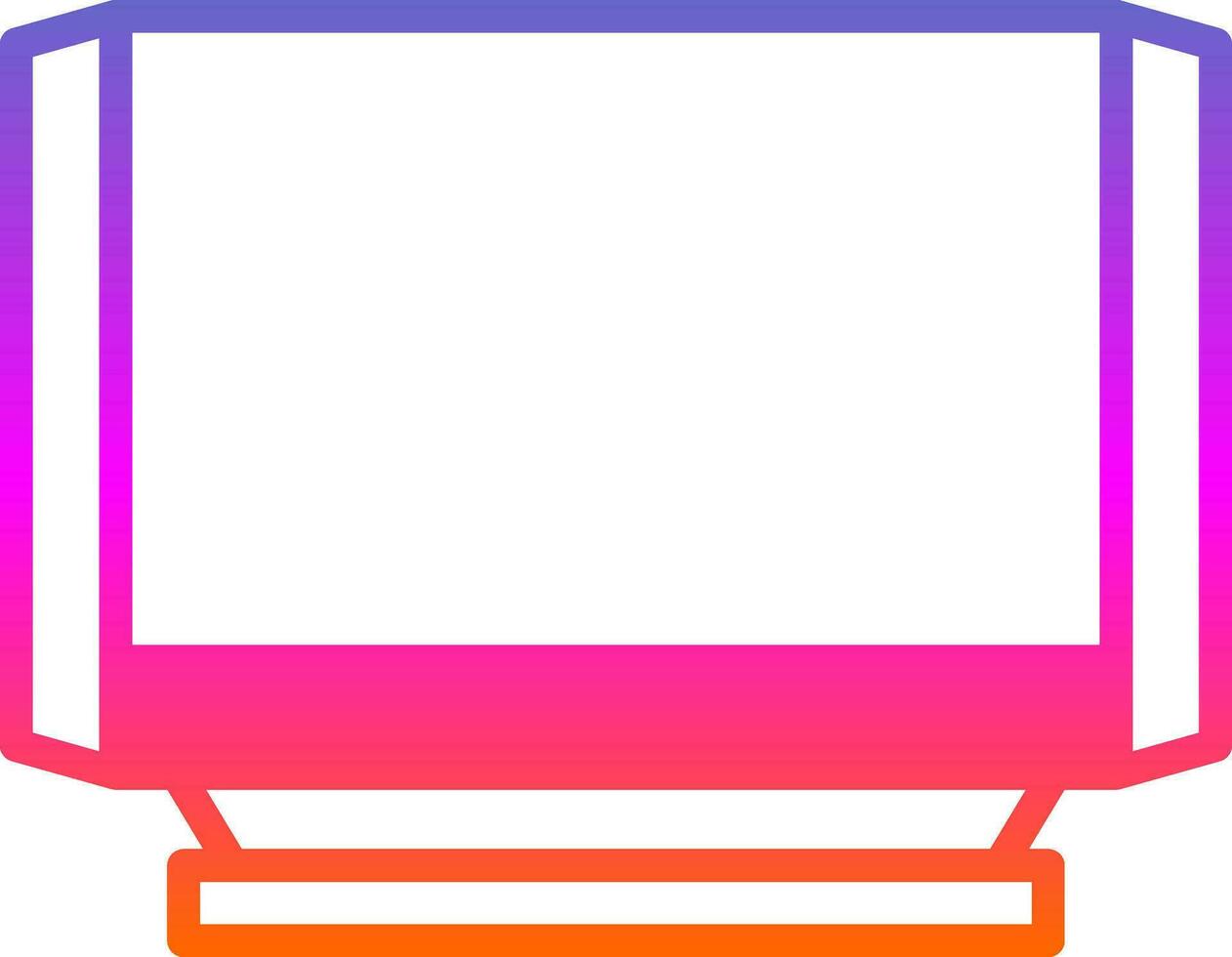 Television Vector Icon Design