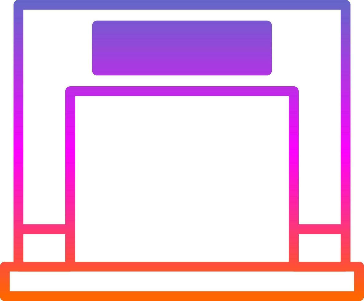 Fireplace Vector Icon Design
