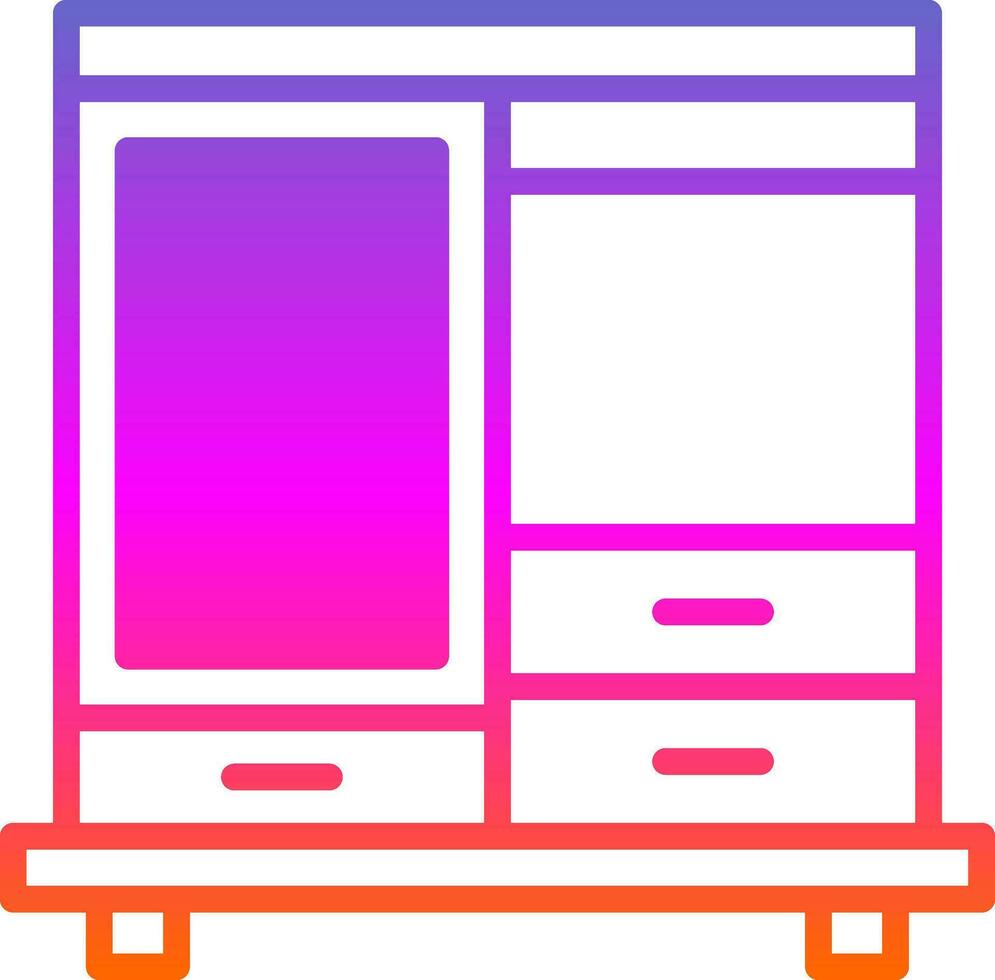 Wardrobe Vector Icon Design