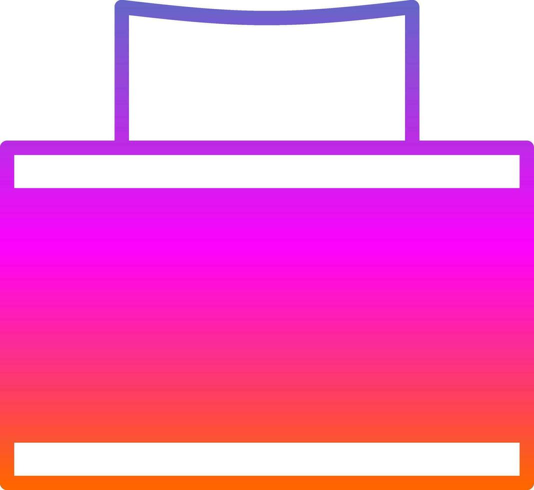 Tissue box Vector Icon Design