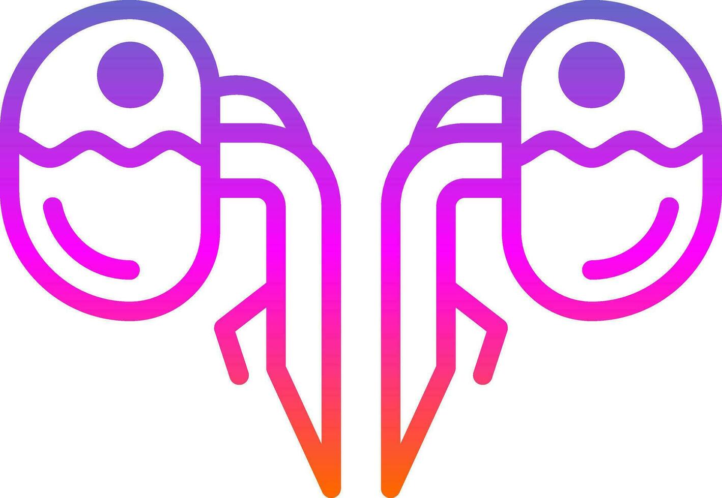 Kidneys Vector Icon Design