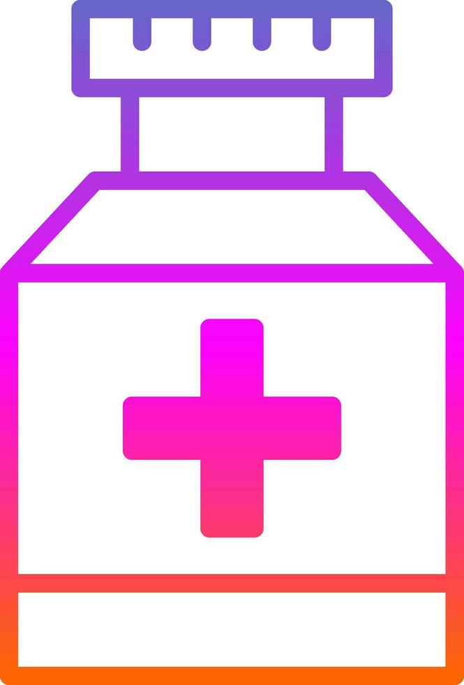 Pill jar Vector Icon Design