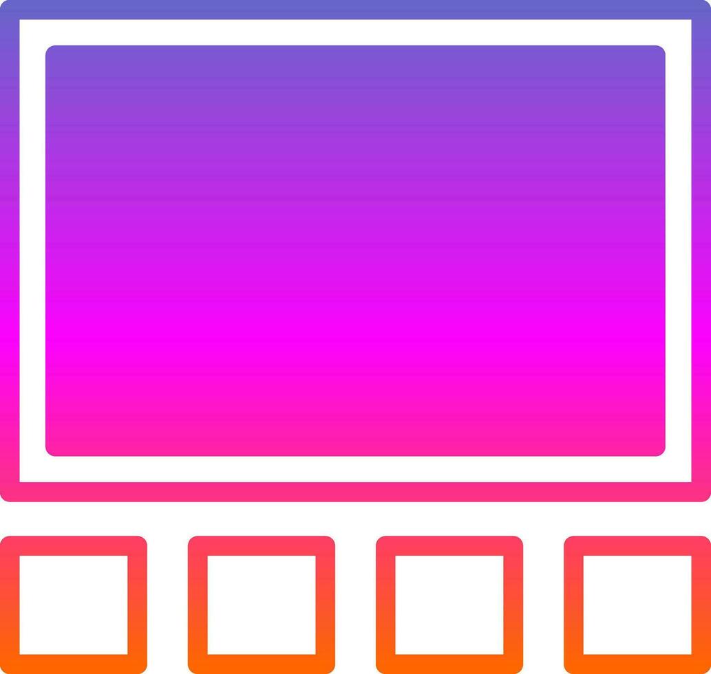 Video player Vector Icon Design
