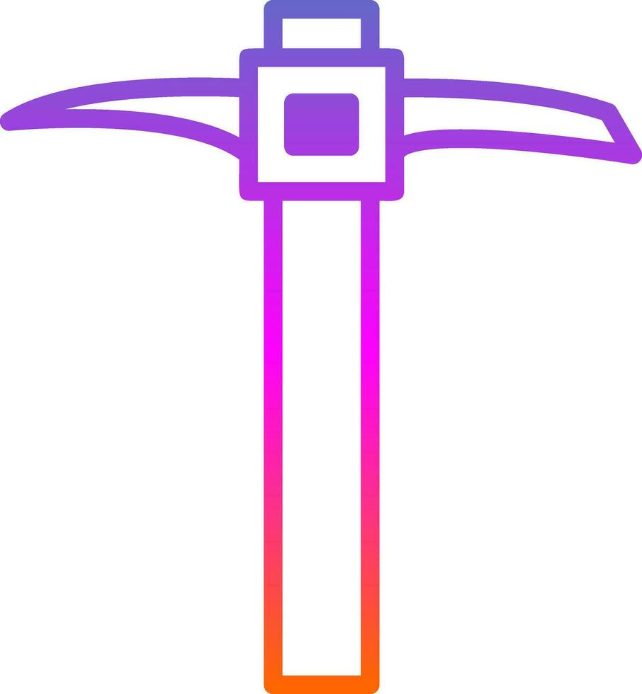 Pickaxe Vector Icon Design