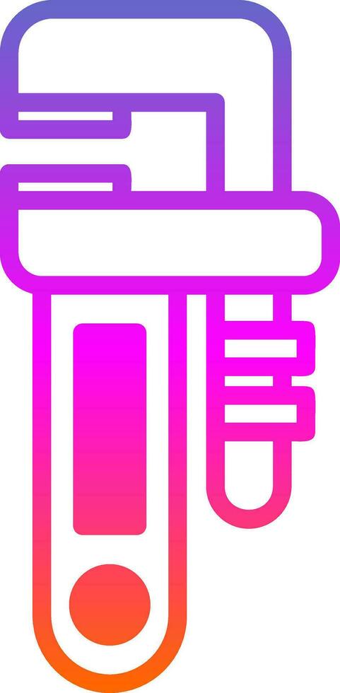Pipe wrench Vector Icon Design