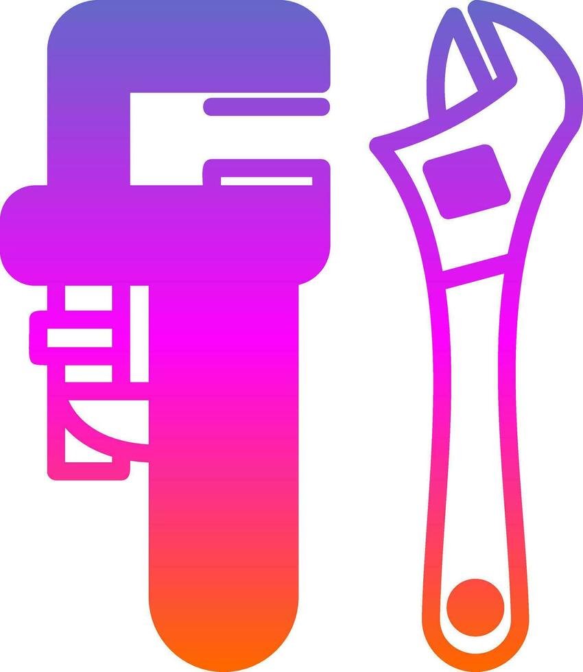 Pipe wrench Vector Icon Design