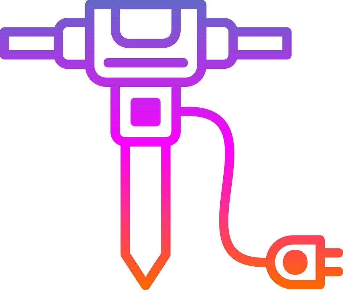 Jackhammer Vector Icon Design