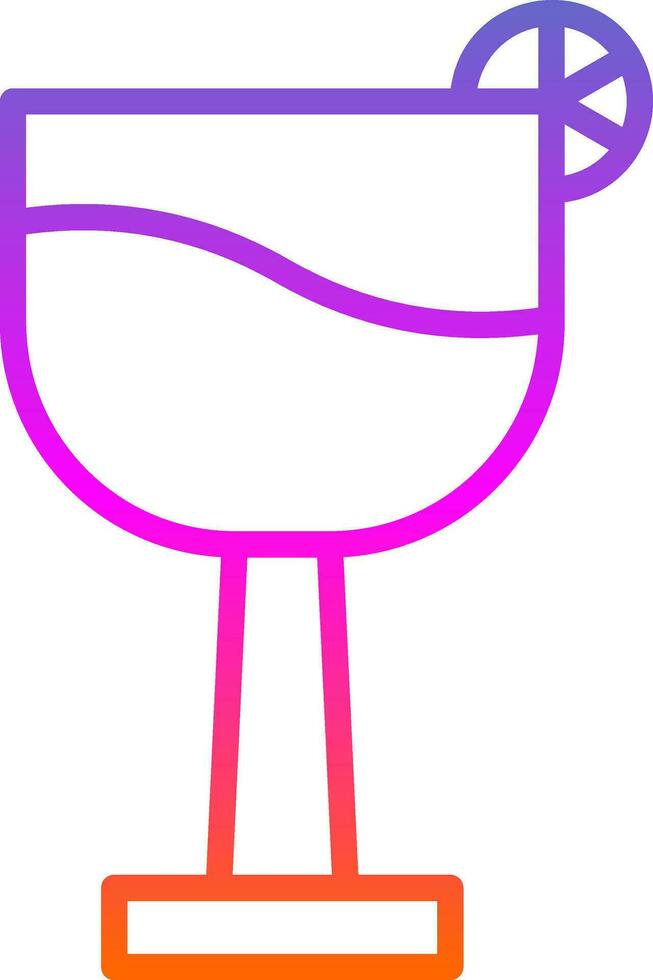 Cocktail Glass Vector Icon Design
