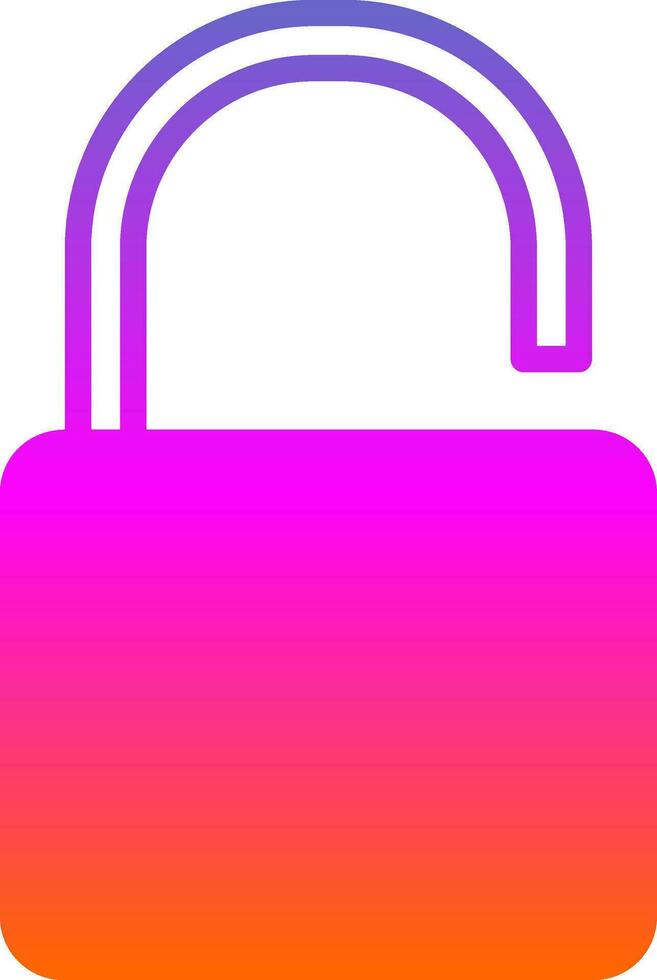 Padlock Unlock Vector Icon Design