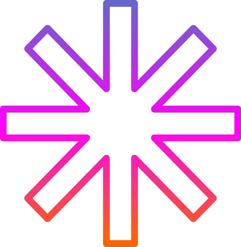 Asterisk Vector Icon Design