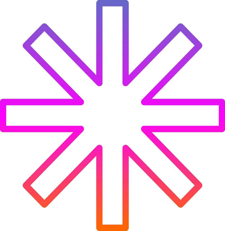 Asterisk Vector Icon Design