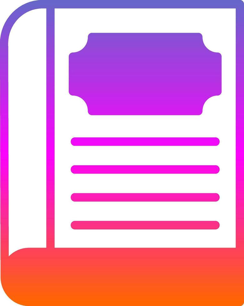 Book Vector Icon Design
