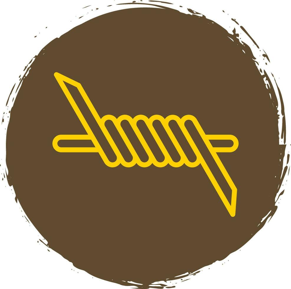 Barbed wire Vector Icon Design
