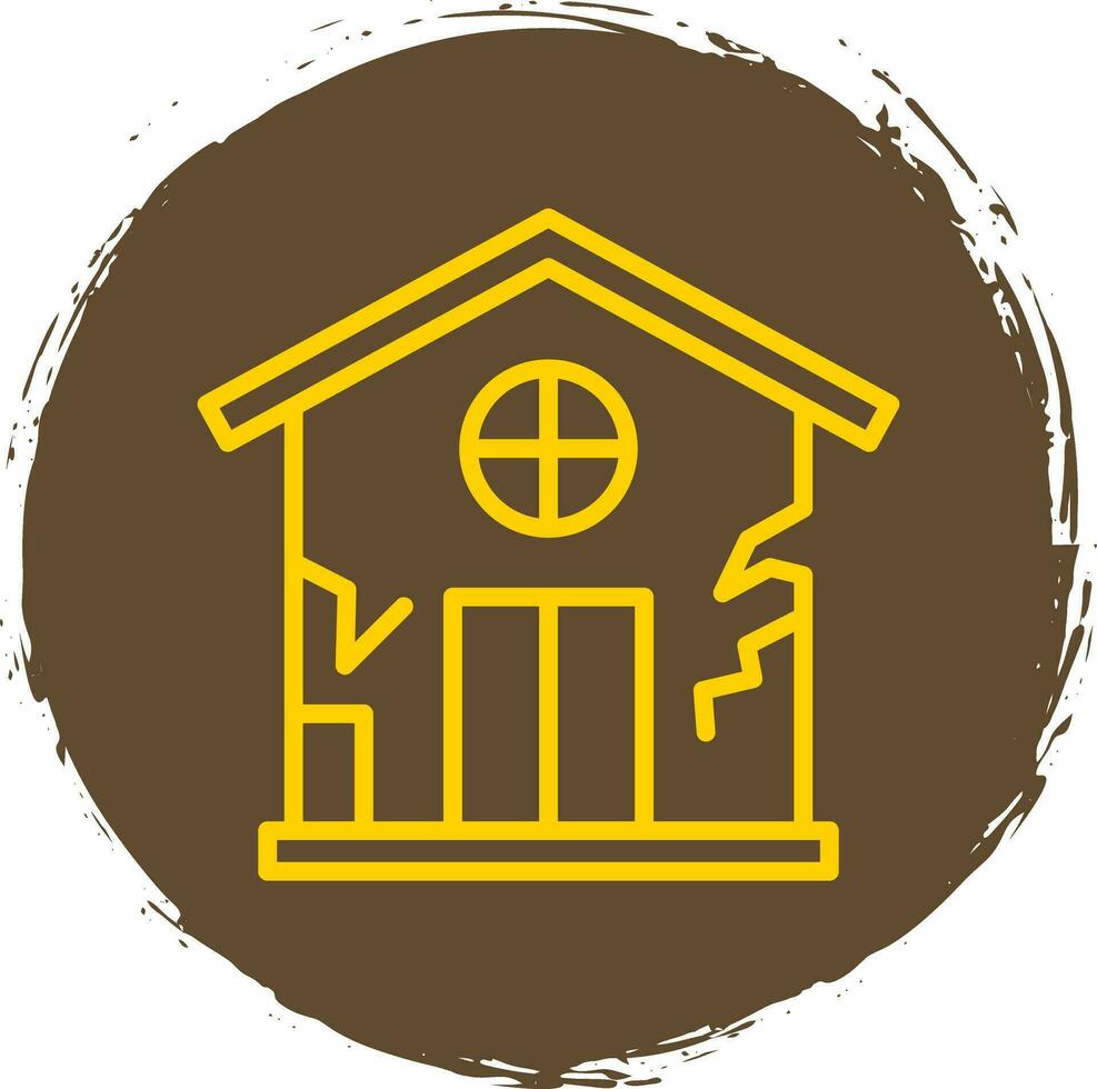 Damage House Vector Icon Design