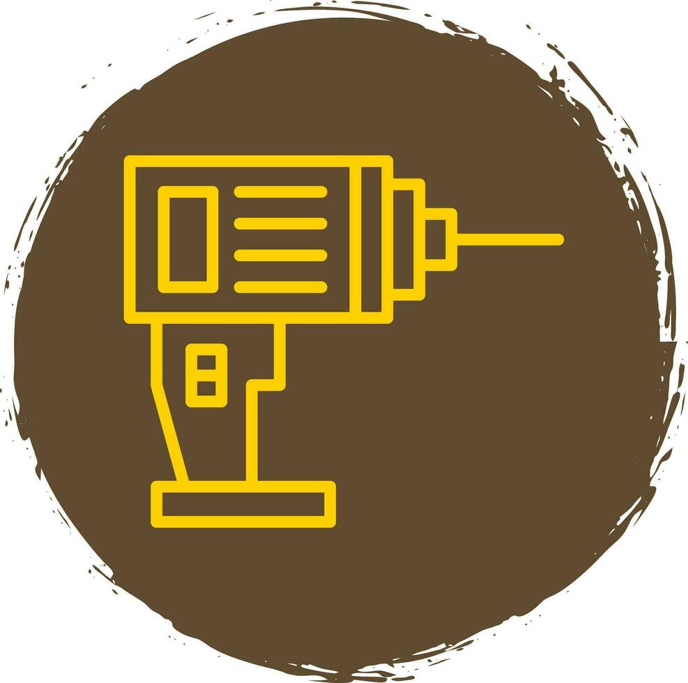 Drill Machine Vector Icon Design