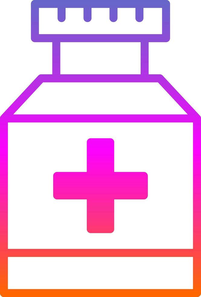 Pill jar Vector Icon Design