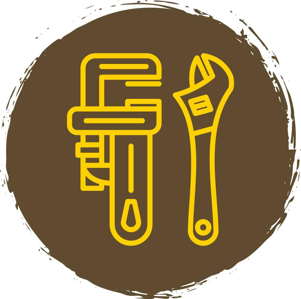 Pipe wrench Vector Icon Design
