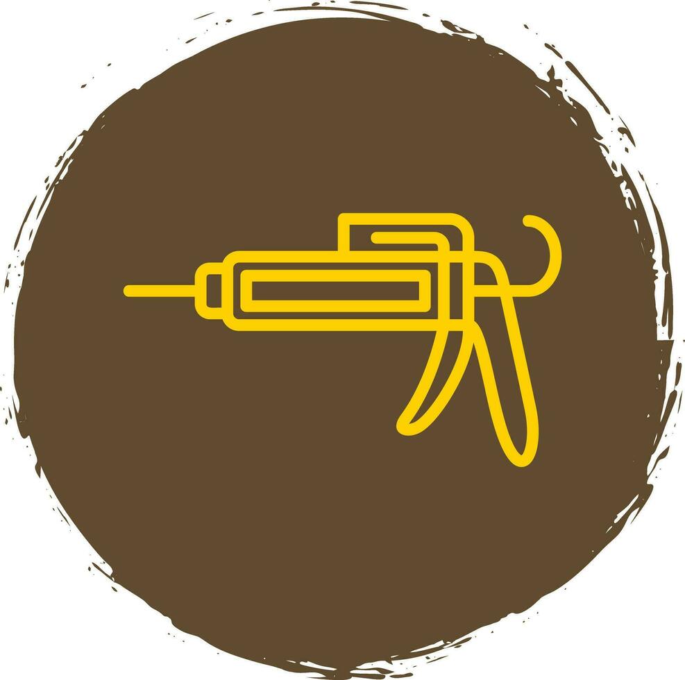 calafatear pistola vector icono diseño