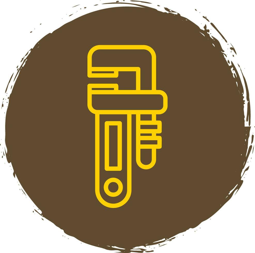 Pipe wrench Vector Icon Design