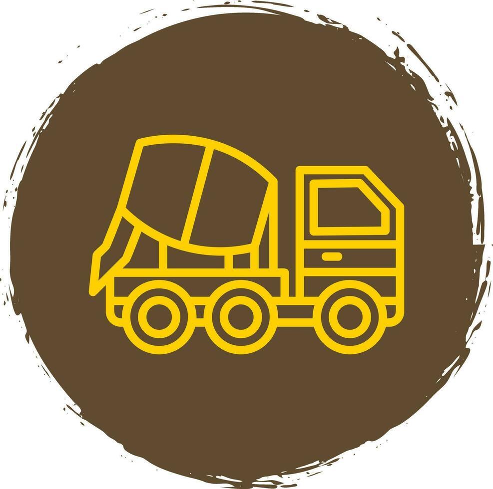 Concrete mixer Vector Icon Design