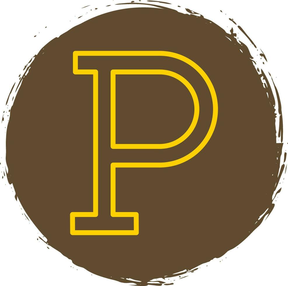 Letter P Vector Icon Design