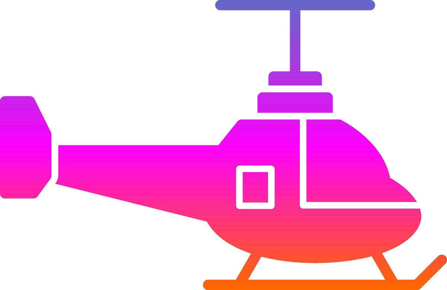 Helicopter Vector Icon Design