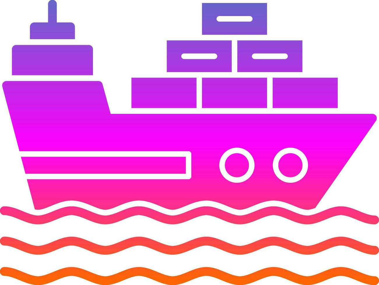 Ship Vector Icon Design