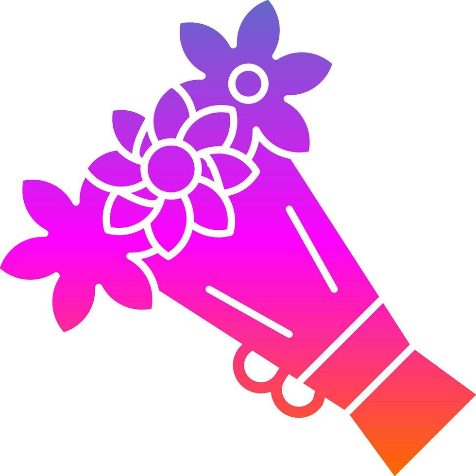 Bouquet Vector Icon Design