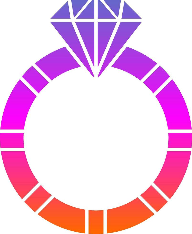 Diamond ring Vector Icon Design