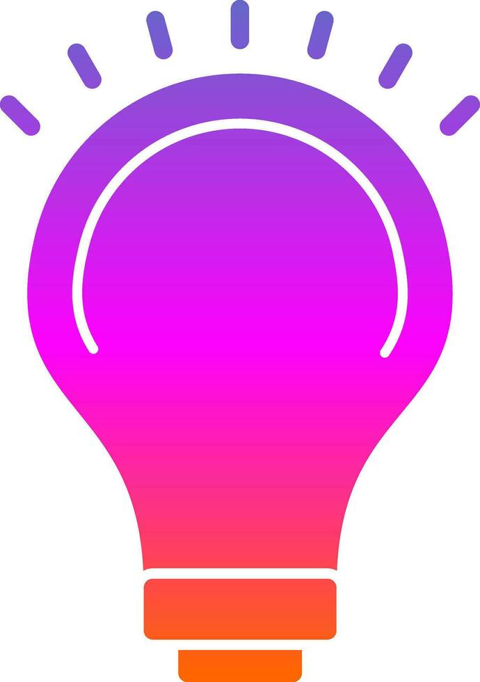 Light Bulb Vector Icon Design