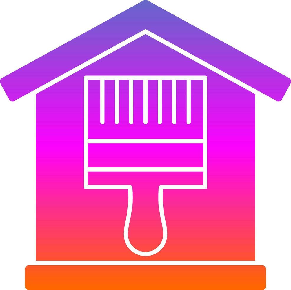 Paint Brush Vector Icon Design
