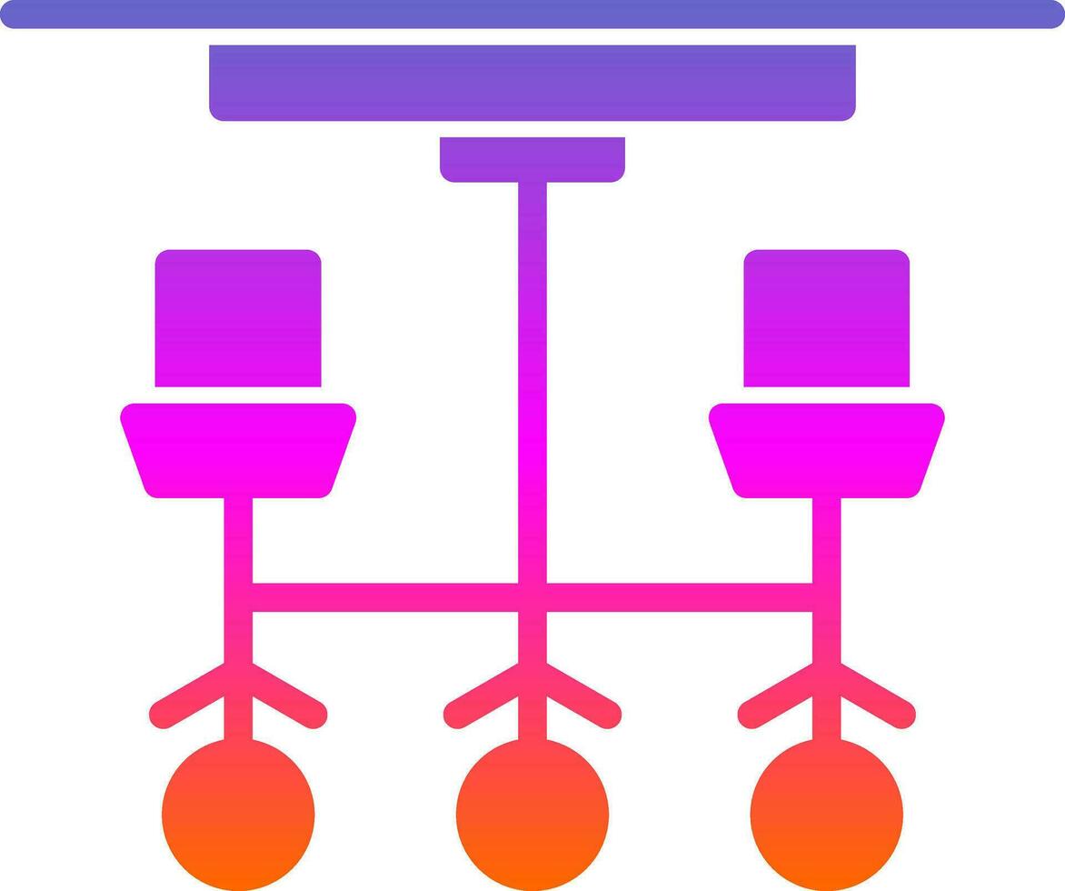Chandelier Vector Icon Design
