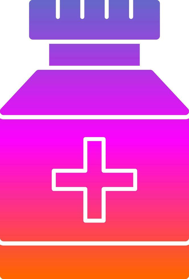 Pill jar Vector Icon Design