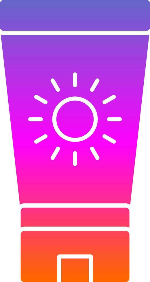 Sun block Vector Icon Design