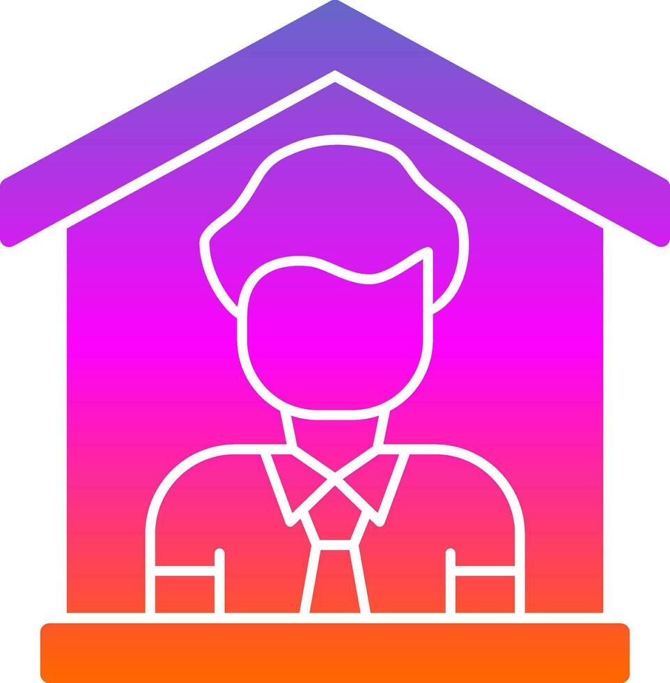 Stay at home Vector Icon Design