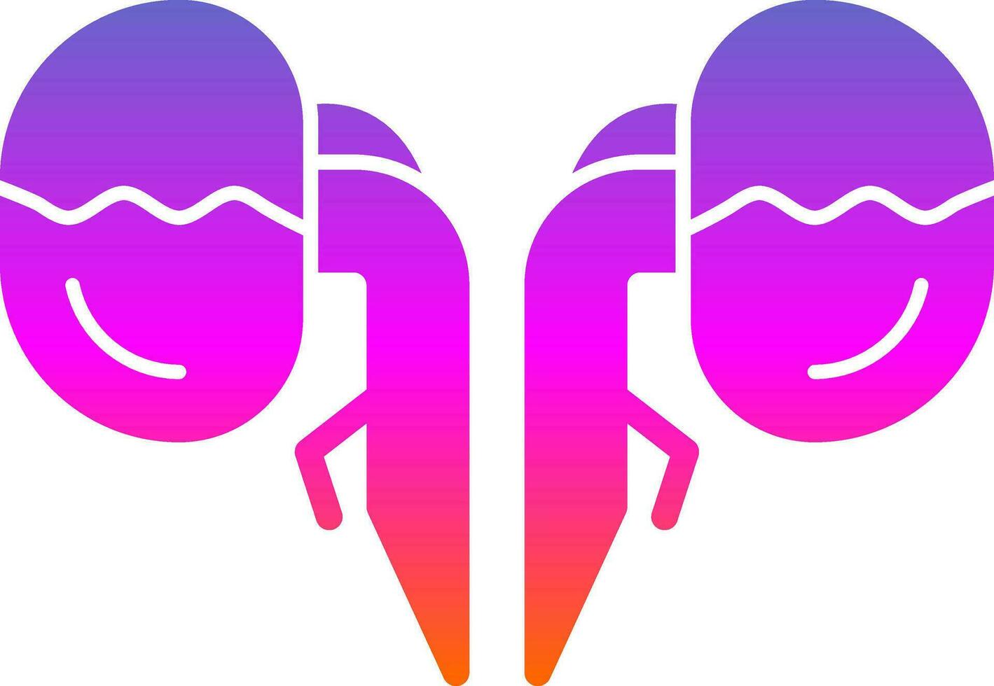 Kidneys Vector Icon Design
