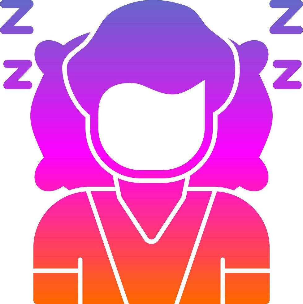 Sleeping Vector Icon Design
