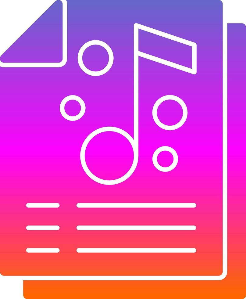 Music list Vector Icon Design